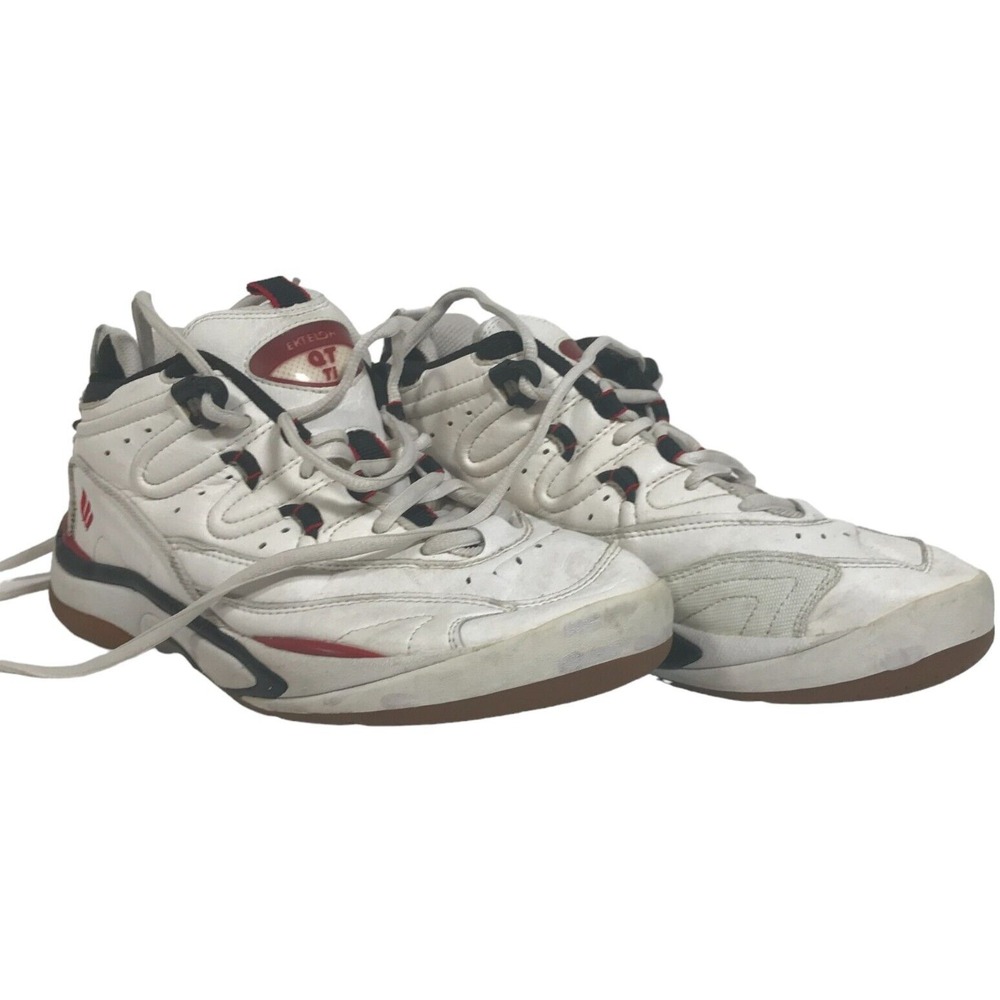 Ektelon QT Ti Scream Mens US 7.5 White Mid Indoor Court Shoes Non Marking